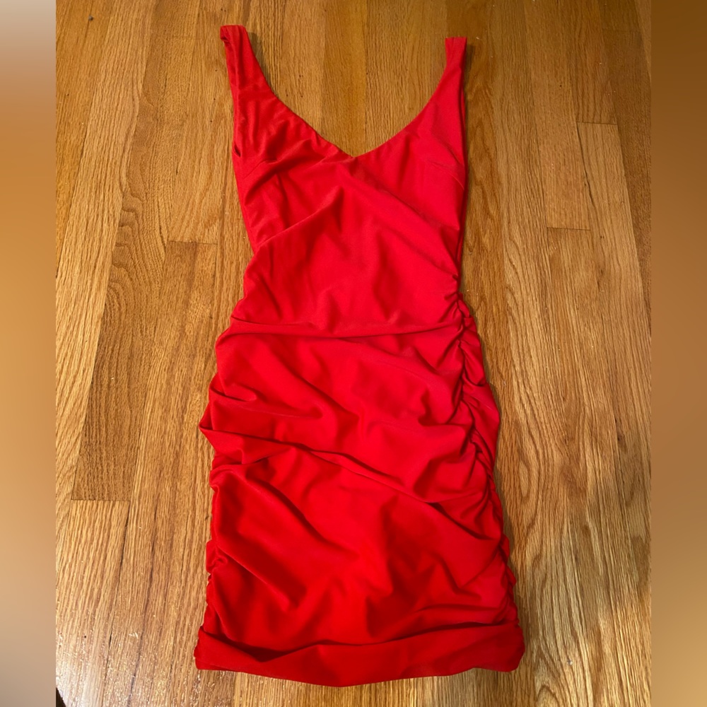 Tiger Mist Red Mini Dress